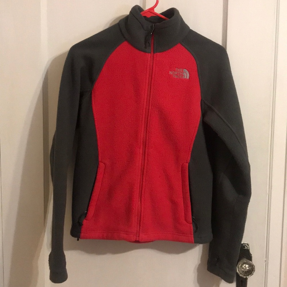Rare pink and gray fleece Northface Osito jacket